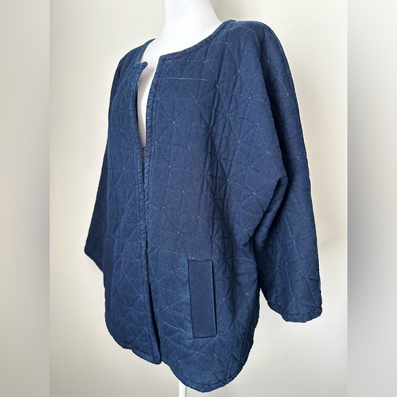 MarlaWynne Quilted Blue Jacket - Picture 3 of 10